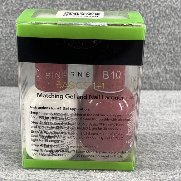 SNS Basics 1+1 Matching Gel and Nail Lacquer .5 oz Set B10 - Picture 3 of 5